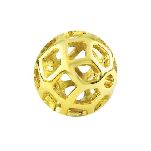 8mm 14K Gold Plated brass wheel Beads,CZ paved Wheel beads,Gold