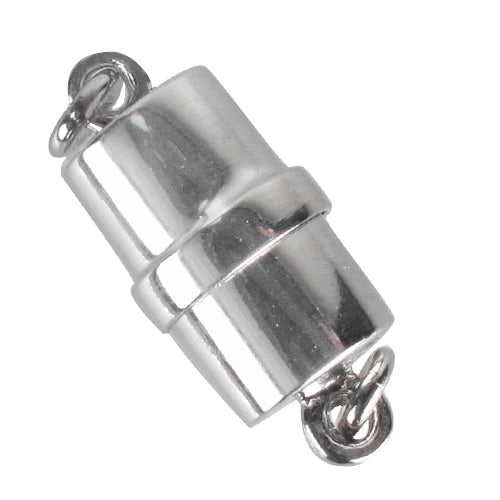 Magnetic Clasp 3 Hole Silver Plated Set of 10 MC08